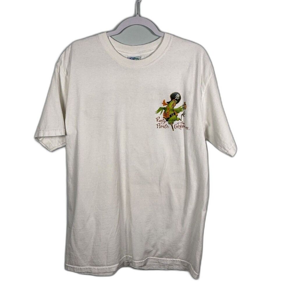 Vintage Caribbean Soul T Shirt Jimmy Buffet Size L Vacation Pirate Skull - Picture 2 of 3